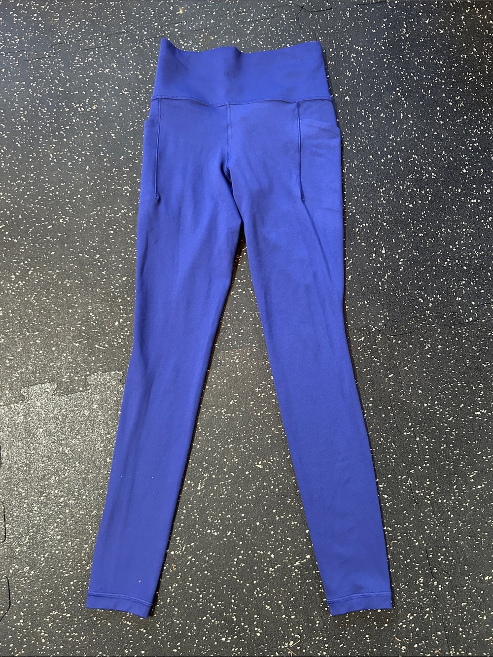 Athleta Salutation Stash Pocket High-Waist Performance Leggings in Cobalt Blue